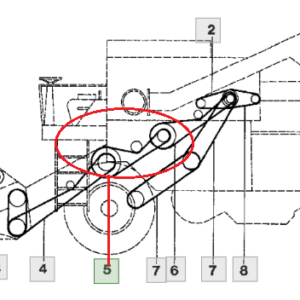 ESQUEMA CORREA TRILLA DELANTERA SECUNDARIO