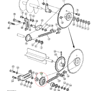 ESQUEMA PIÑON TENSOR BIELA CUCHILLA